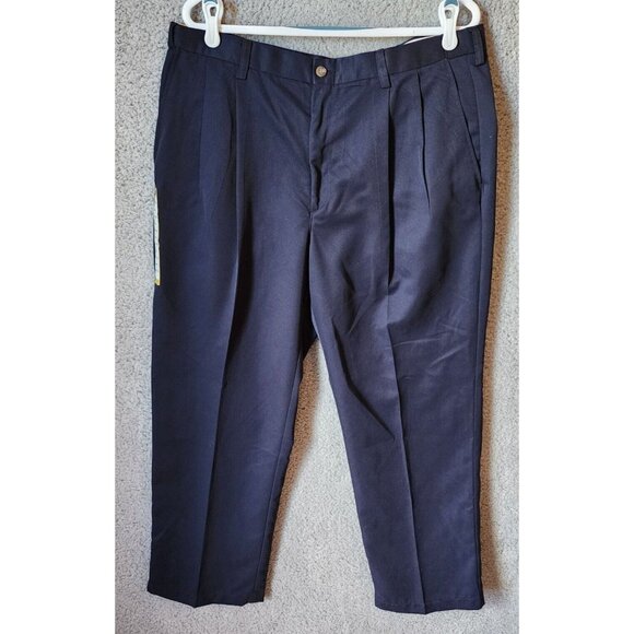 Haggar Other - NEW Haggar Cool 18 Navy Blue Comfort Equipped Wrinkle Free Pants Size 38 x 29